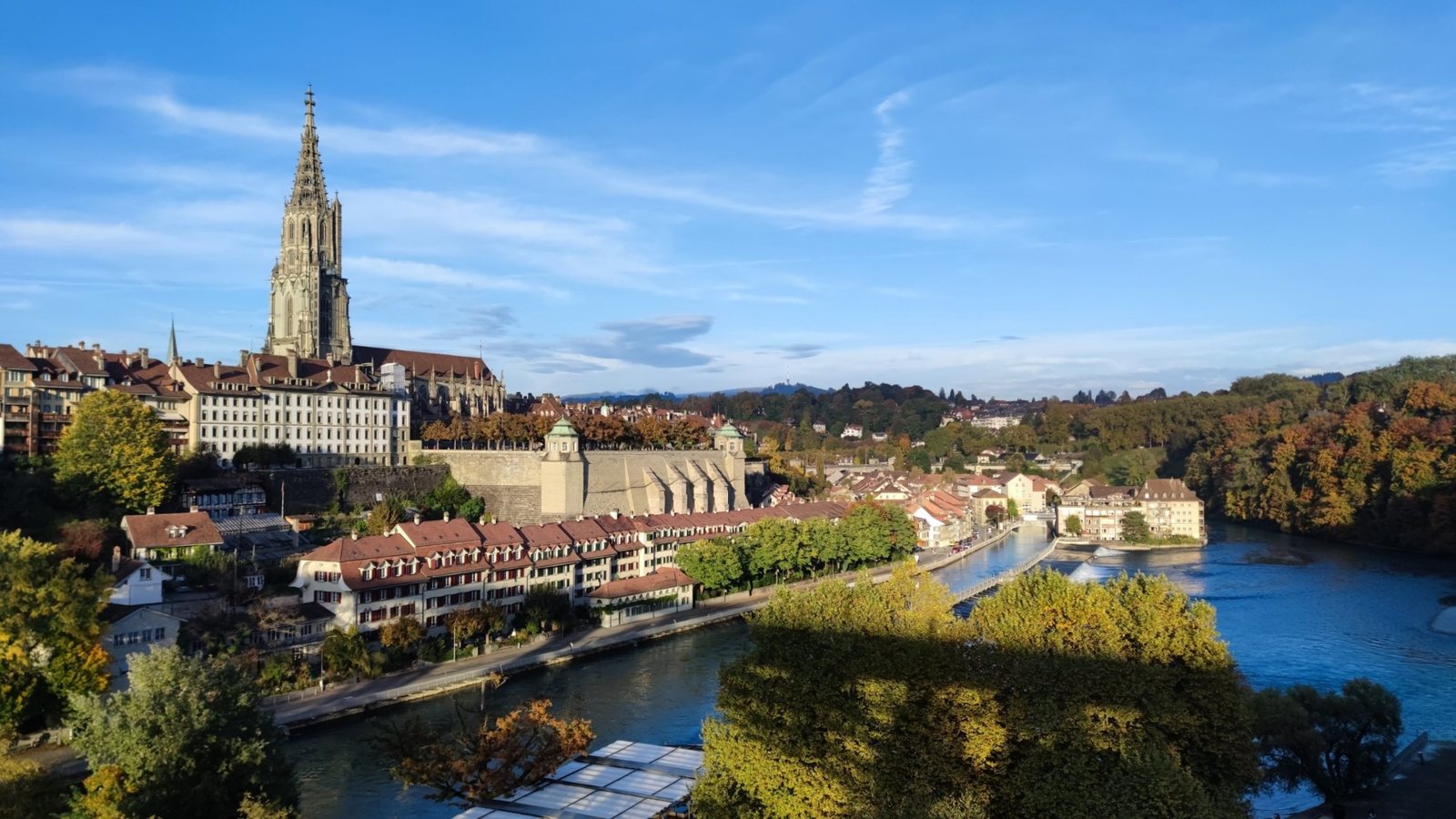 Bern Minster and the Aare river