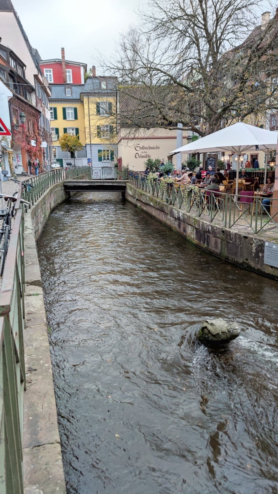 Bächle channels and old town water in Freiburg