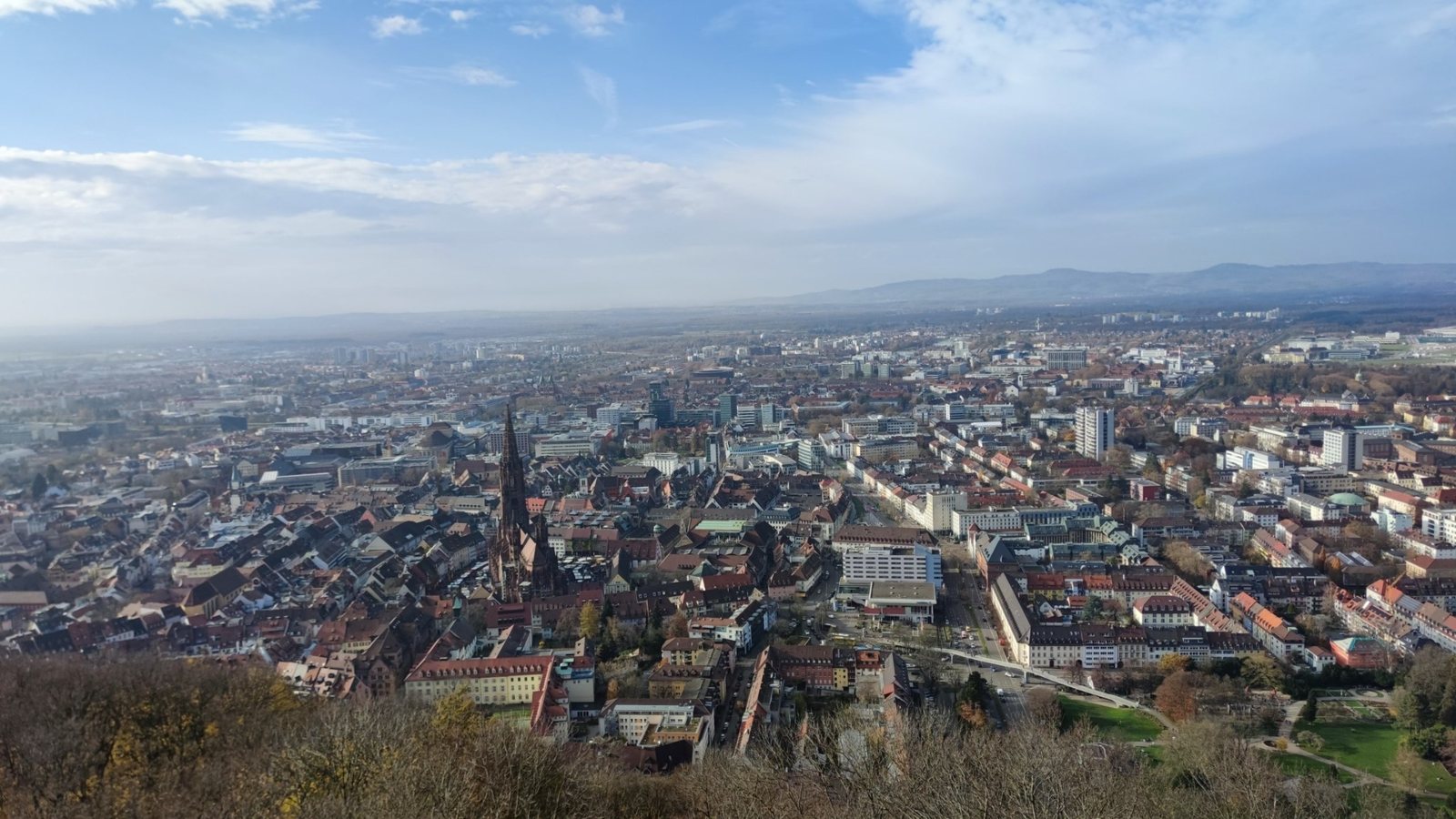 View from Schlossberg over Freiburg im Breisgau