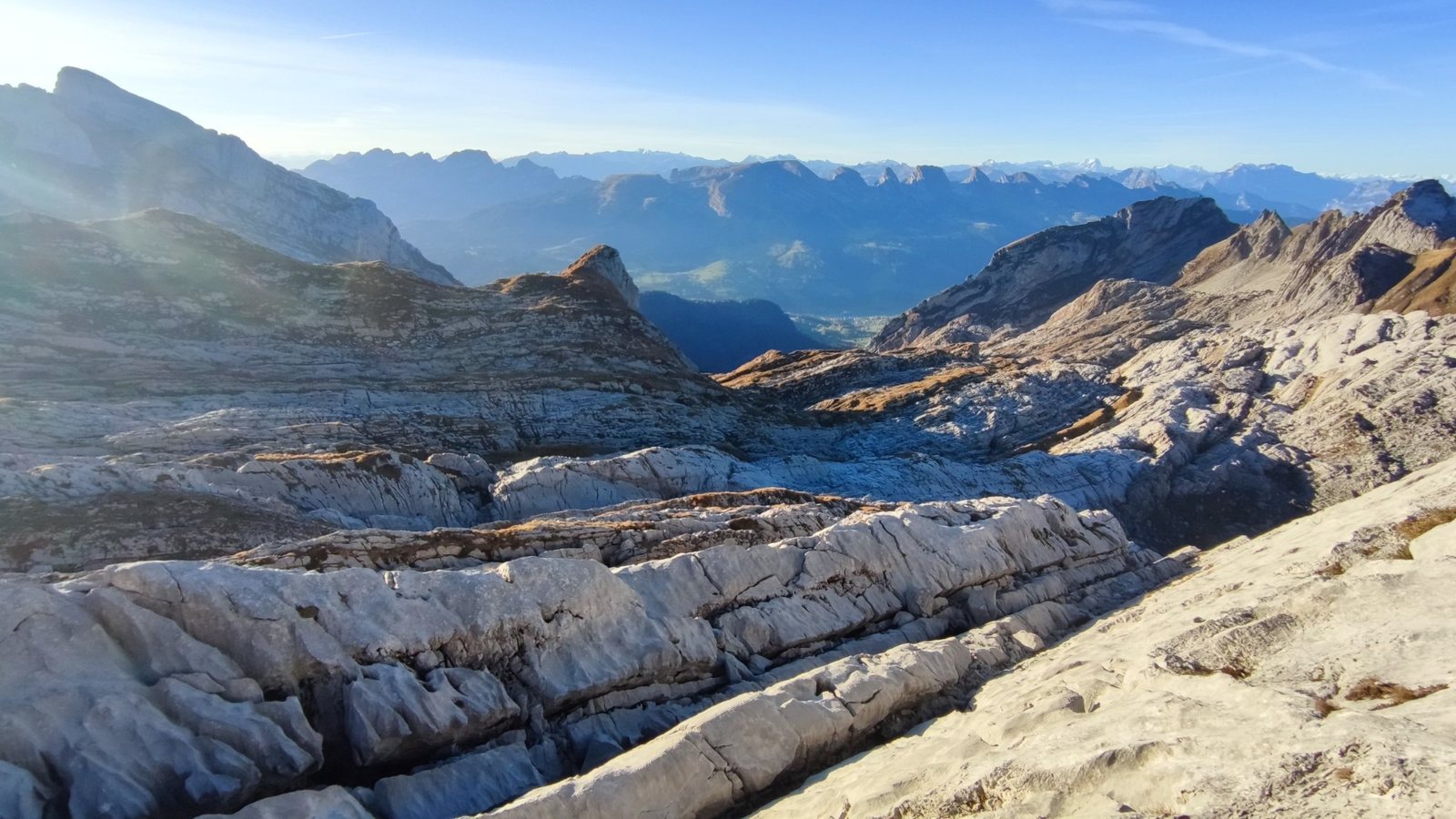 Karstlandschaft und Alpstein Panorama am Säntis