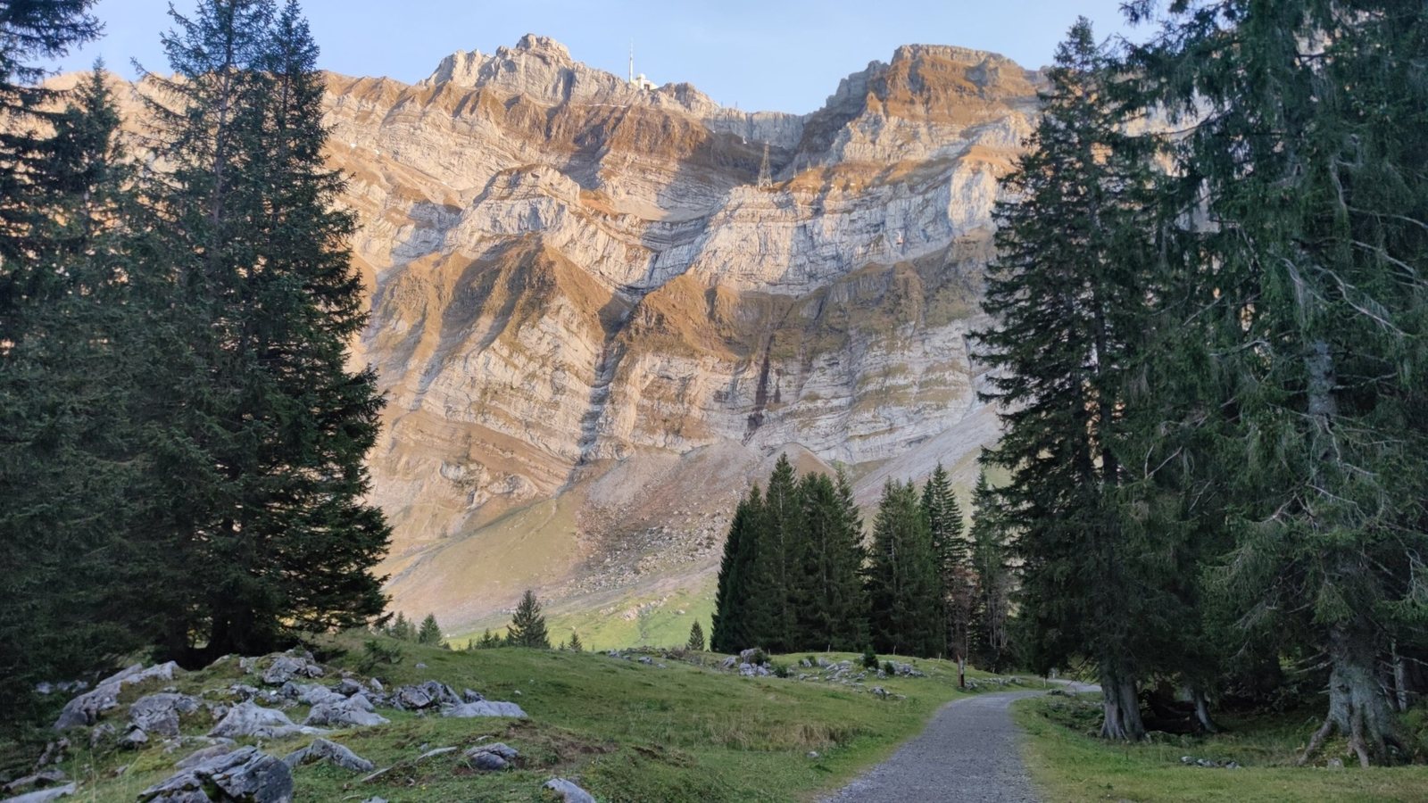Säntis Felswand oberhalb der Schwägalp